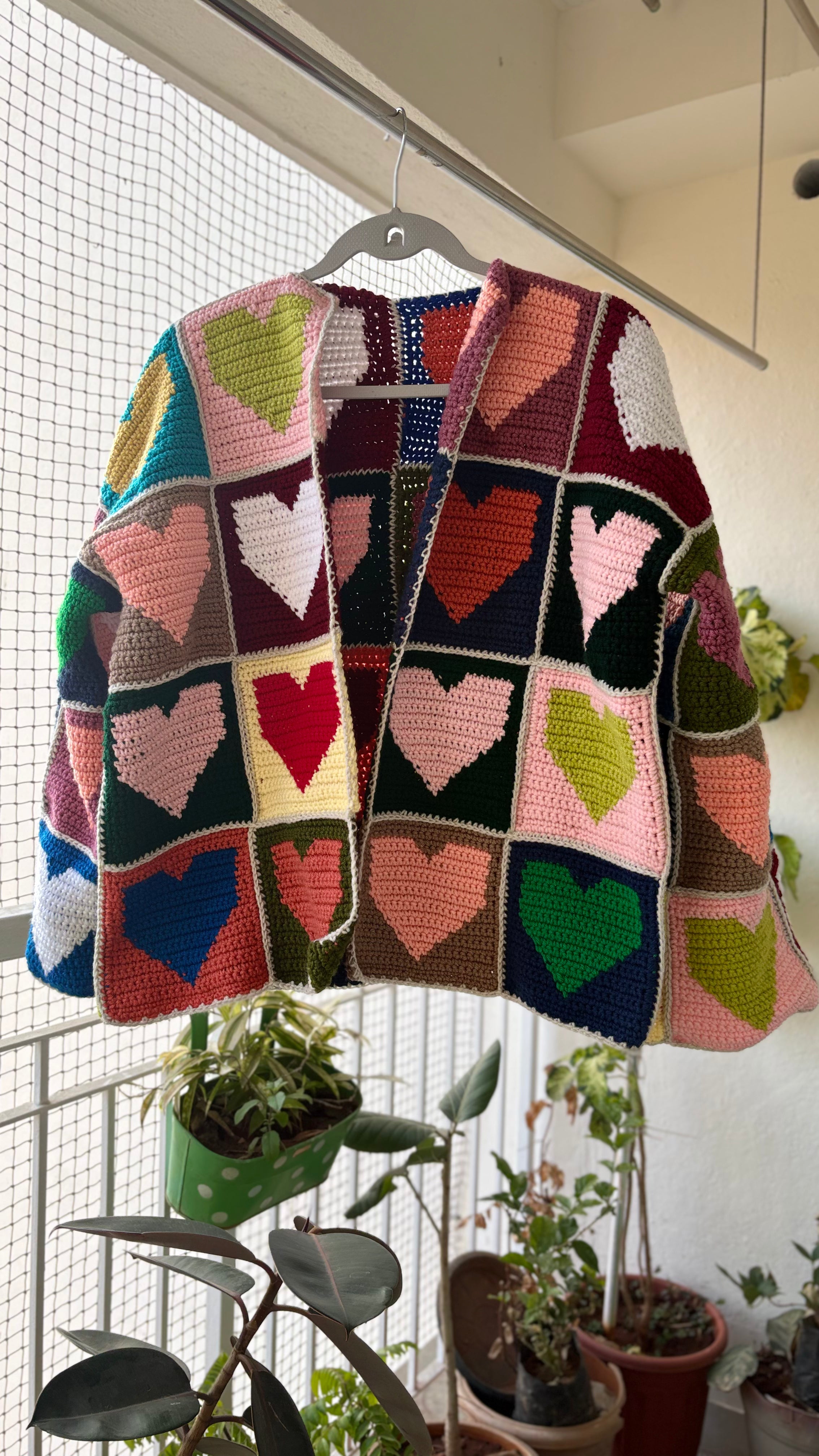 Heart Granny Cardigan