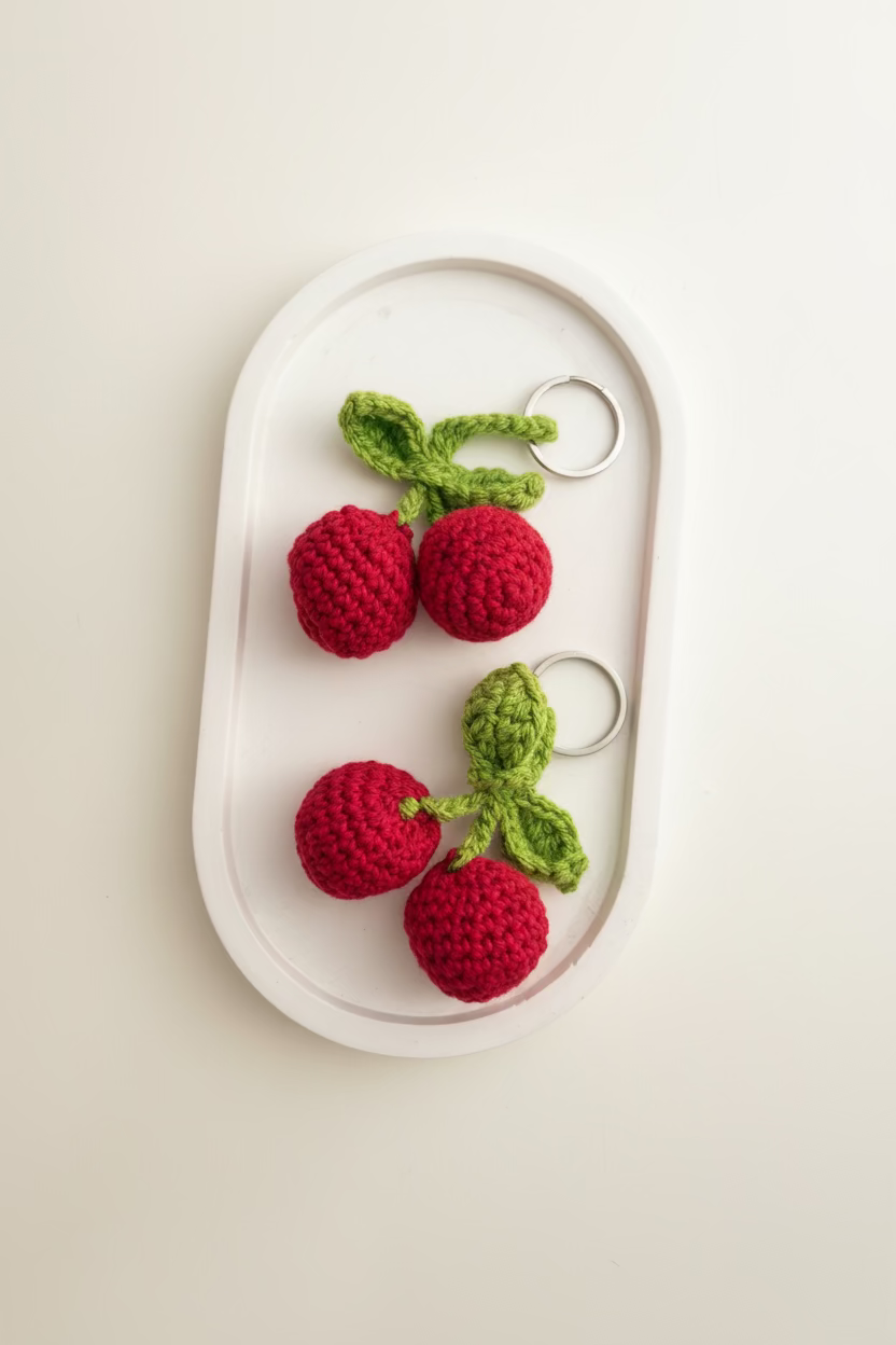 Cherry Keychain